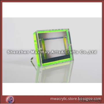 Acrylic Neon-Green Photo Frame